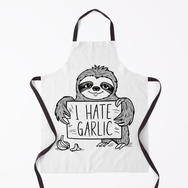 Item preview, Funny I Hate Garlic for Cute Sloth Lovers designed and sold by Laugh-Lines.