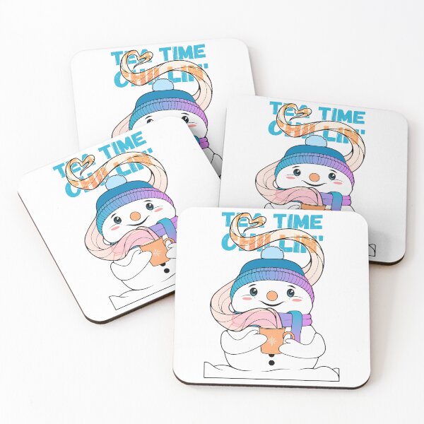 Item preview, Tea Time Chillin' Cozy Holidays Snowman designed and sold by ObsidianDaz.