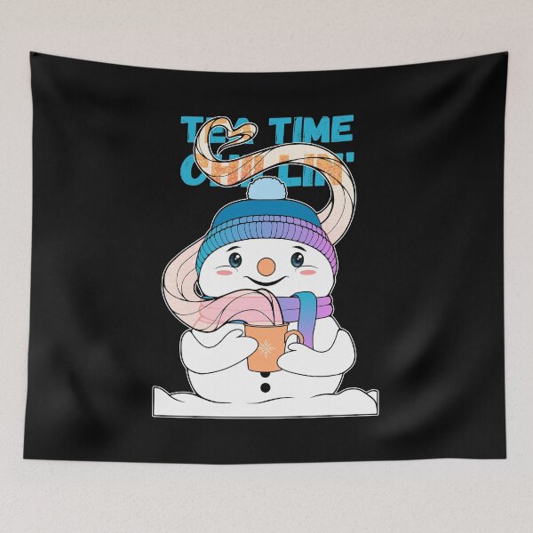 Item preview, Kawaii Snowman | Tea Time Chillin' designed and sold by ObsidianDaz.