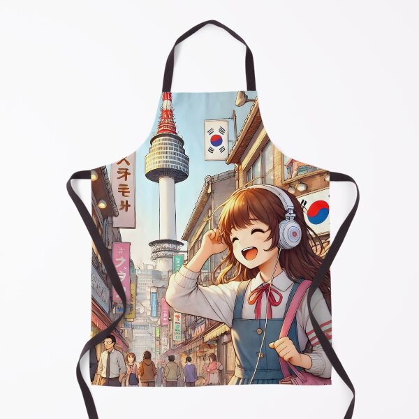 Item preview, Anime Girl in Seoul designed and sold by unrealartwork.