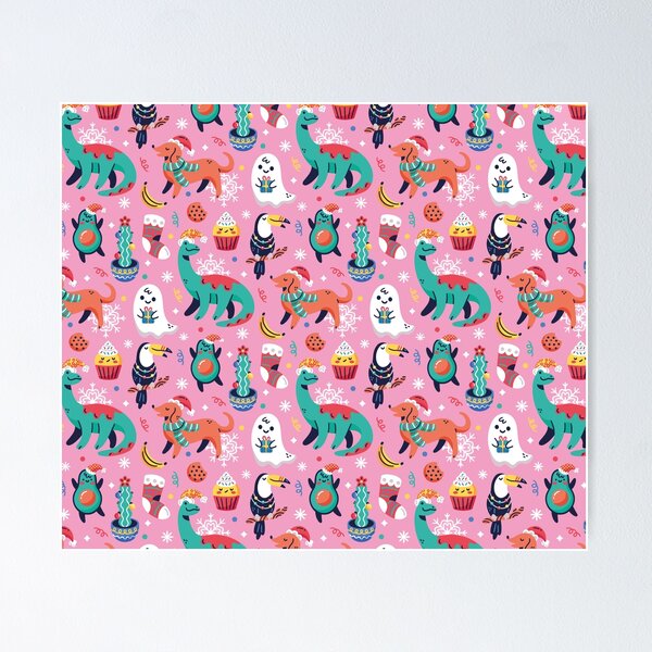 Item preview, funny dinosaurs celebrate Christmas designed and sold by Mauswohn.