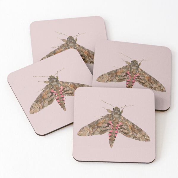 Item preview, Pink-spotted Hawk Moth designed and sold by NJartbyNJacobson.