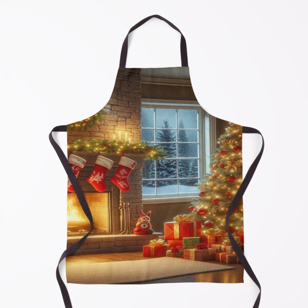 Item preview, cozy holiday feel Christmas tree with fireplace,RBCozyHolidays,CozyHolidays designed and sold by Expressions-Sel.