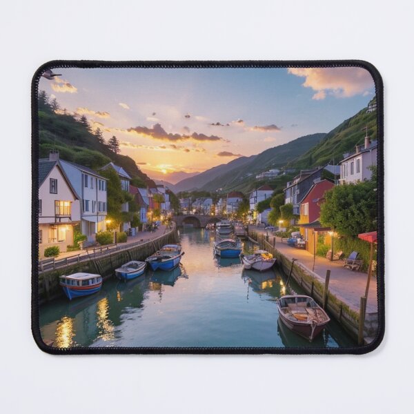 Item preview, Fishing Village Landscape designed and sold by vekotpu.