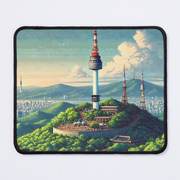 Item preview, Seoul Tower Pixel Art designed and sold by unrealartwork.