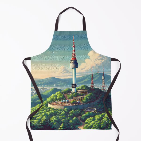 Item preview, Seoul Tower Pixel Art designed and sold by unrealartwork.