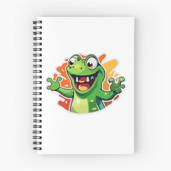 Item preview, Sticker - Screaming froggy cute cartoon character designed and sold by Gabi.Media.