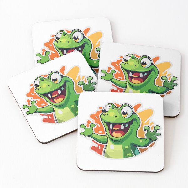 Item preview, Sticker - Screaming froggy cute cartoon character designed and sold by Gabi.Media.