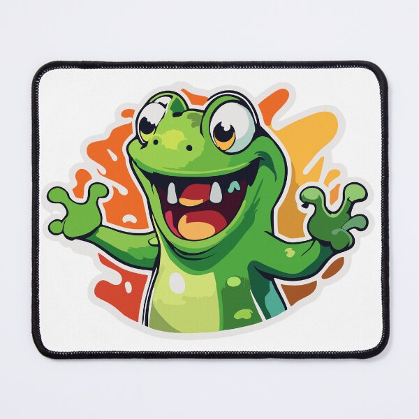 Item preview, Sticker - Screaming froggy cute cartoon character designed and sold by Gabi.Media.
