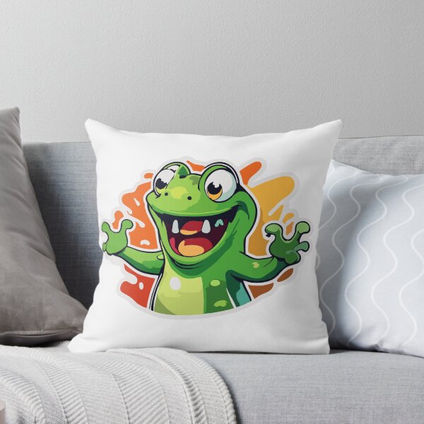Item preview, Sticker - Screaming froggy cute cartoon character designed and sold by Gabi.Media.