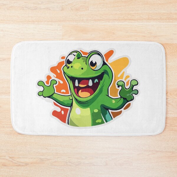 Item preview, Sticker - Screaming froggy cute cartoon character designed and sold by Gabi.Media.