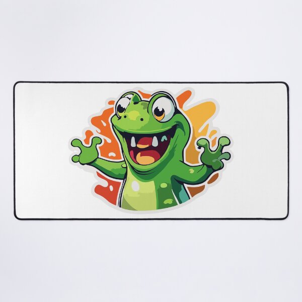 Item preview, Sticker - Screaming froggy cute cartoon character designed and sold by Gabi.Media.