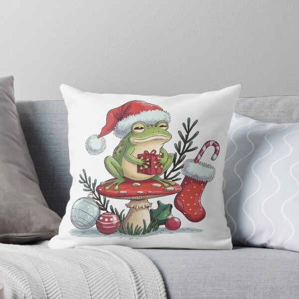 Item preview, Cottagecore Aesthetic Frog Mushroom Christmas designed and sold by thespecialtyhub.