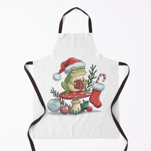 Item preview, Cottagecore Aesthetic Frog Mushroom Christmas designed and sold by thespecialtyhub.