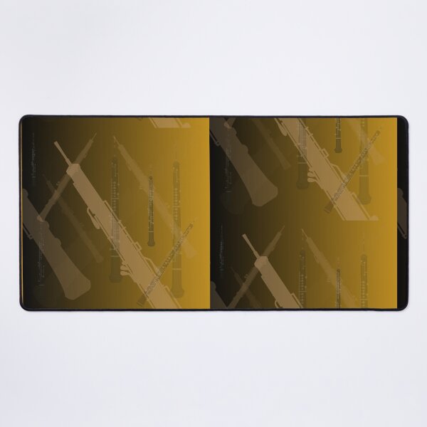 Item preview, Oboe Pattern with Gold and Black 3 designed and sold by Ric1926.