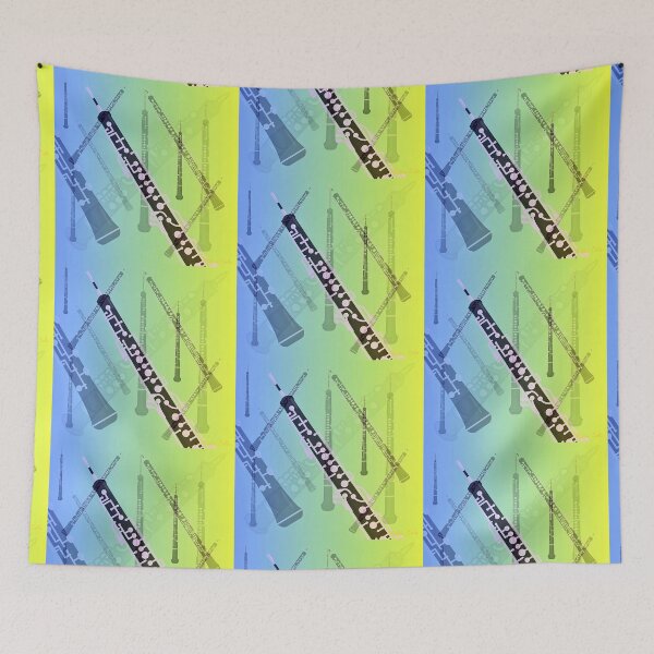 Item preview, Oboe Pattern with Blue, Yellow and Green designed and sold by Ric1926.