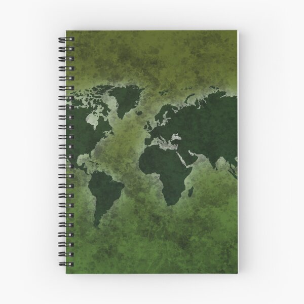 Item preview, Green BOHO map of the world designed and sold by AlbertoRuiZ.