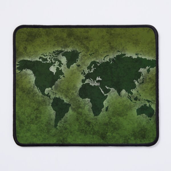 Item preview, Green BOHO map of the world designed and sold by AlbertoRuiZ.