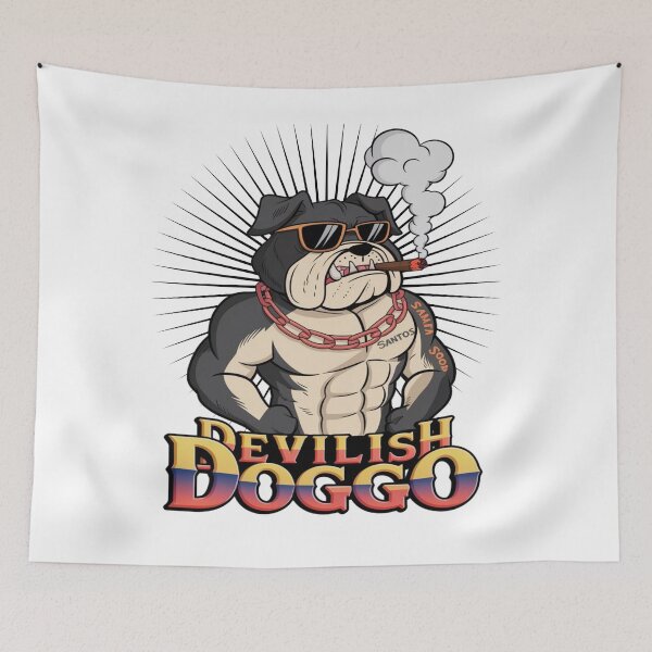 Item preview, Evil dog - Biting dog - Barking bad - Furry fiend - Devilish doggo designed and sold by JansenGS.