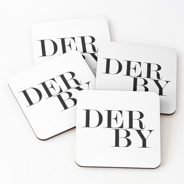 Item preview, Derby UK City Typography Minimalist Patriotic Travel Souvenir designed and sold by kakarikihill.