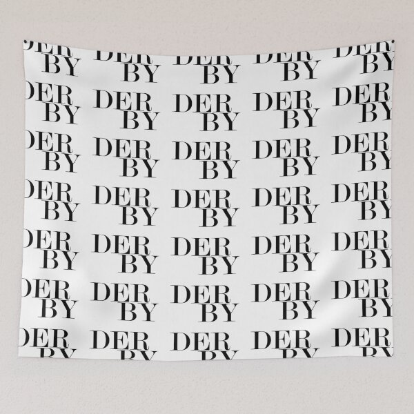 Item preview, Derby UK City Typography Minimalist Patriotic Travel Souvenir designed and sold by kakarikihill.