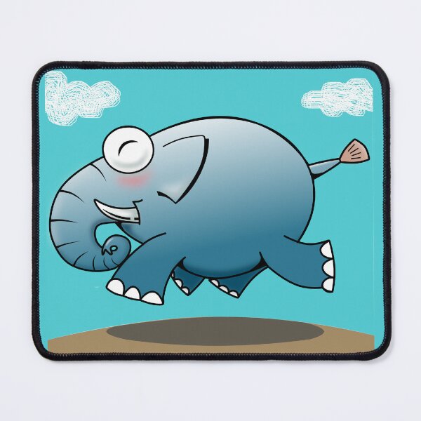 Item preview, Blue Elephant Running designed and sold by Guinkubtoon.