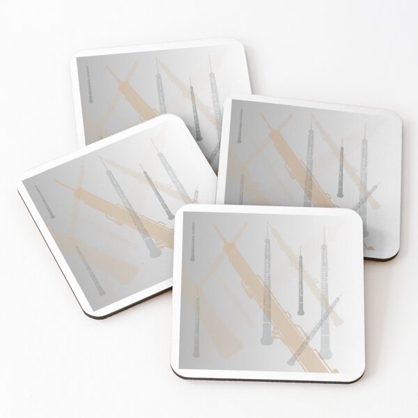 Item preview, Oboe Pattern Grey, White, Gold, Black designed and sold by Ric1926.