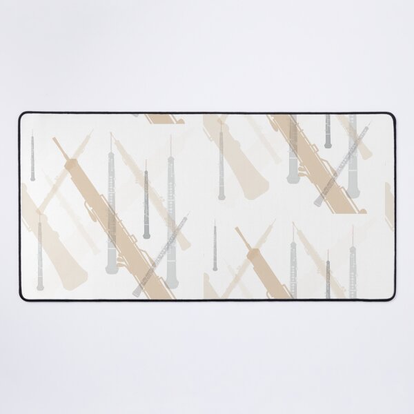 Item preview, Oboe Pattern Gold and Black with Transparent Background designed and sold by Ric1926.