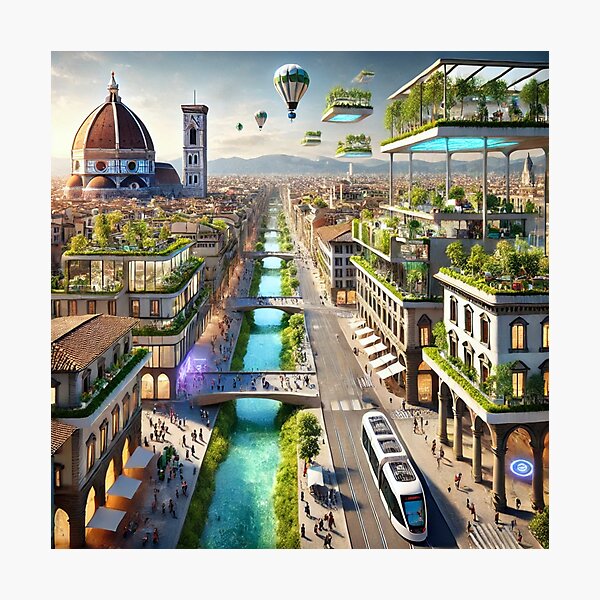 Item preview, Florence - Futuristic Cities designed and sold by Eric Nagel.