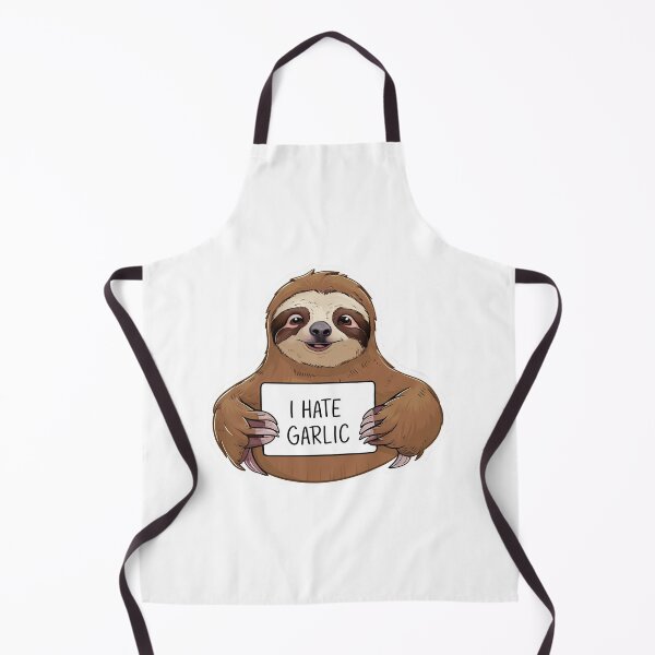 Item preview, Funny I Hate Garlic for Cute Sloth Lovers designed and sold by Laugh-Lines.