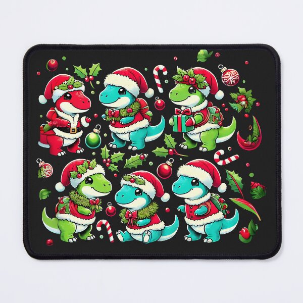 Item preview, Santa Dinosaur Family Christmas Fun with Candy Canes designed and sold by Nalin-Design.