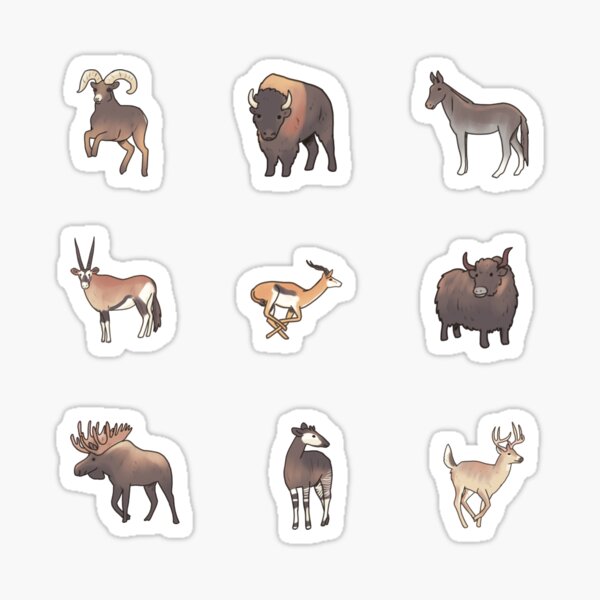 Item preview, Cute herbivore animals pack  designed and sold by Artofmayara.