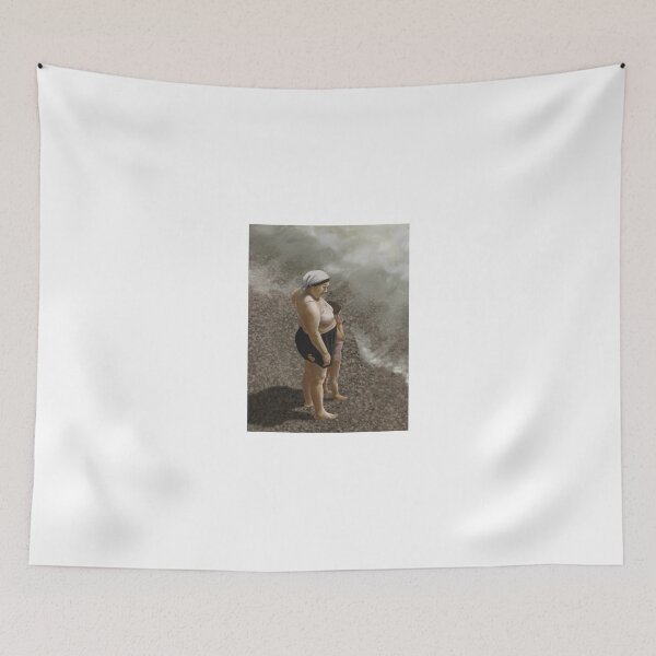 Item preview, woman and daughter by seaside designed and sold by ala-does-art.