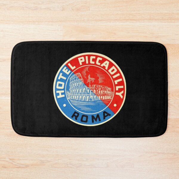 Item preview, Hotel Piccadilly (Rome, Italy) Vintage Luggage Label designed and sold by FutureTraveller.