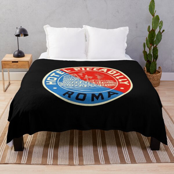 Item preview, Hotel Piccadilly (Rome, Italy) Vintage Luggage Label designed and sold by FutureTraveller.
