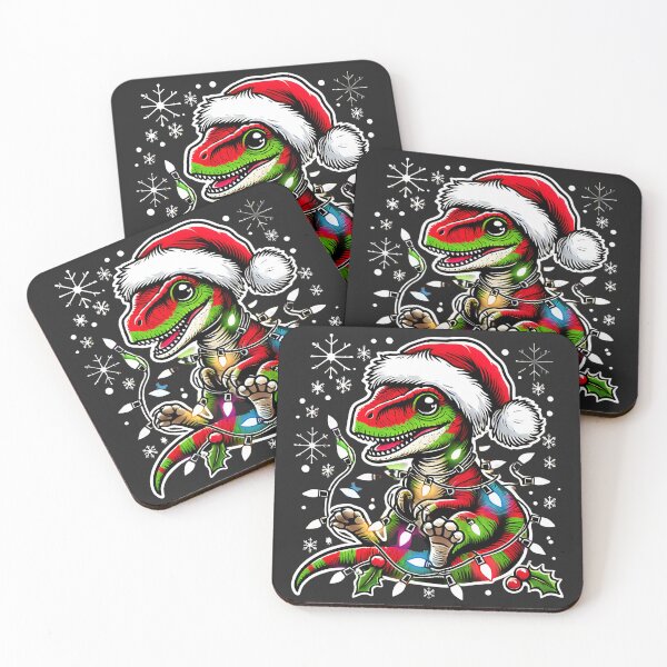 Item preview, Christmas Dino Spirit Wrapped in Holiday Lights Magic designed and sold by Nalin-Design.