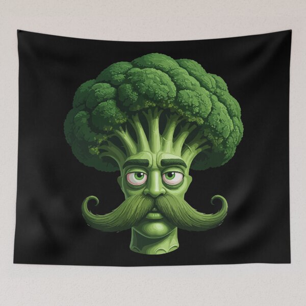Item preview, Vegetable Face for Mustache Lover designed and sold by khallidaart.
