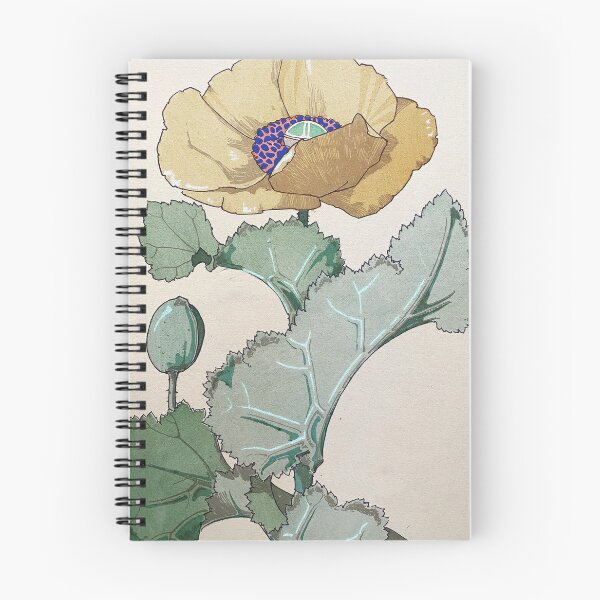 Item preview, French Poppy pochoir illustration designed and sold by Infraredphoto.