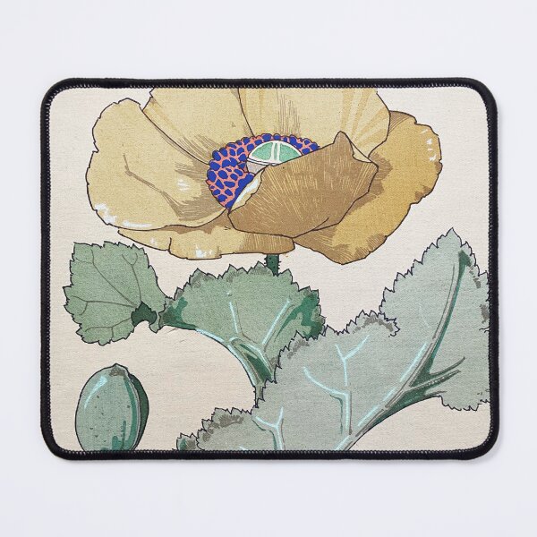 Item preview, French Poppy pochoir illustration designed and sold by Infraredphoto.