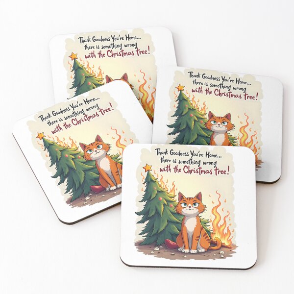 Item preview, Thank Goodness You're Home... Christmas tree catastrophe designed and sold by kjp-design.