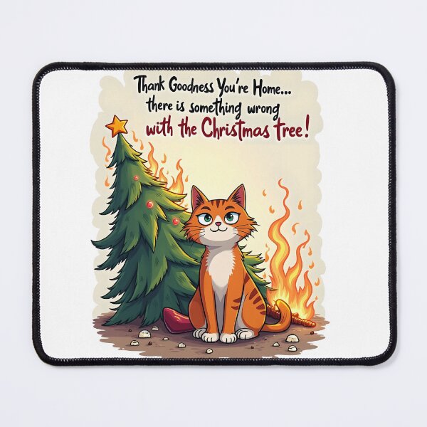 Item preview, Thank Goodness You're Home... Christmas tree catastrophe designed and sold by kjp-design.