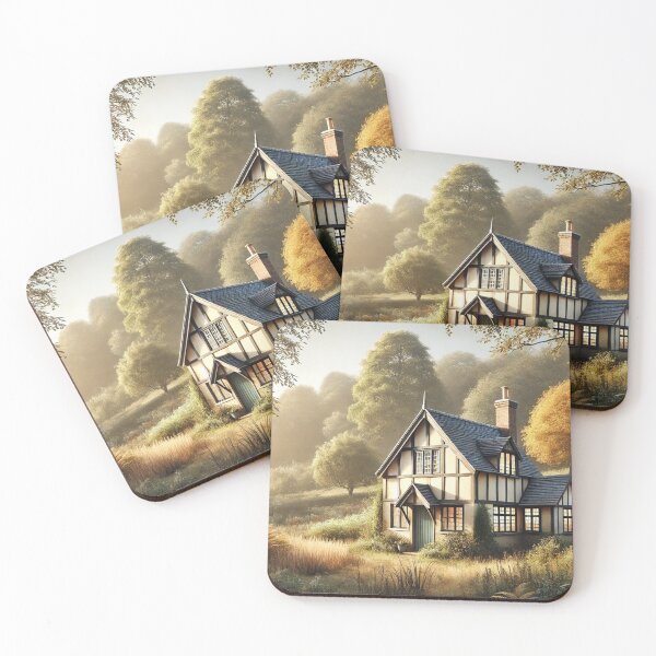 Item preview, Idyllic country house in England – Enchanted in the golden autumn designed and sold by Sigtrix.