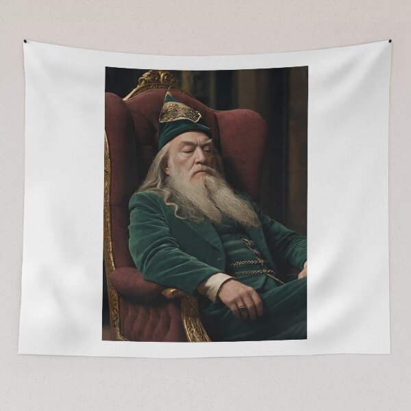 Item preview, Headmaster sleeping, old person sleeping, art print school professor designed and sold by apixelwall.