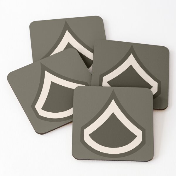 Item preview, United States Army OR-3 Private First Class Rank Insignia designed and sold by wordwidesymbols.