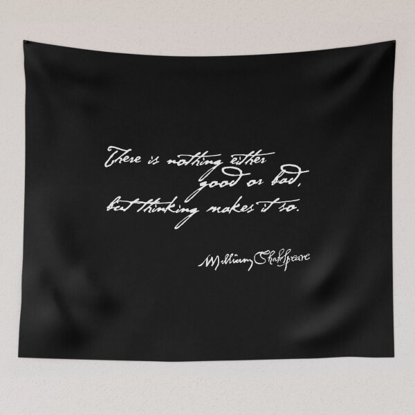Item preview, Nothing Good or Bad Inspirational Shakespeare Quote (Light Version) designed and sold by Styled Vintage.