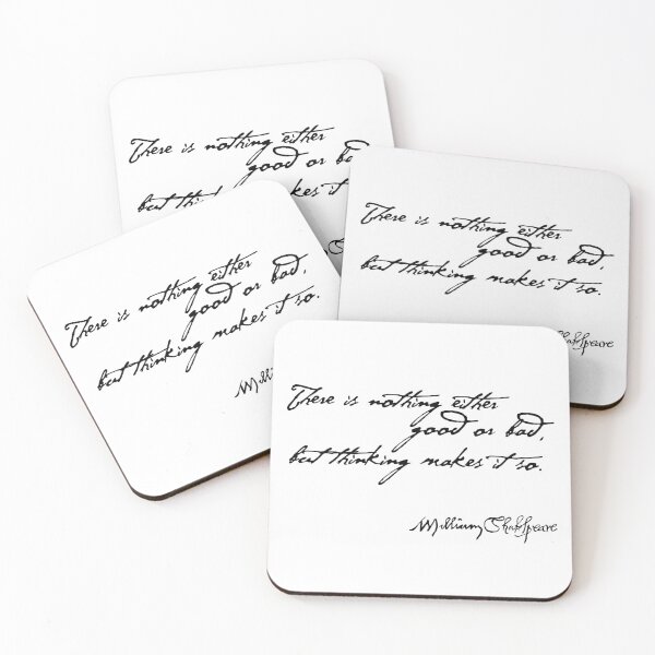 Item preview, Nothing Good or Bad Inspirational Shakespeare Quote designed and sold by Styled Vintage.