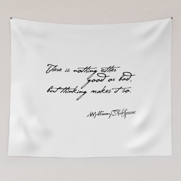 Item preview, Nothing Good or Bad Inspirational Shakespeare Quote designed and sold by Styled Vintage.