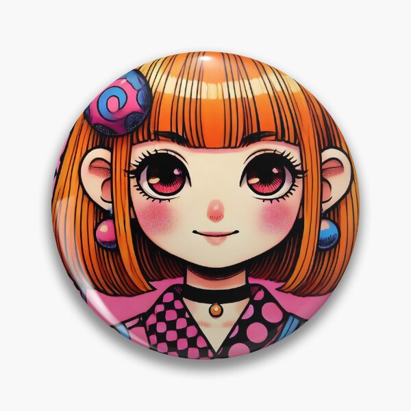 Item preview, Girl Yayoi Style Illustration designed and sold by unrealartwork.
