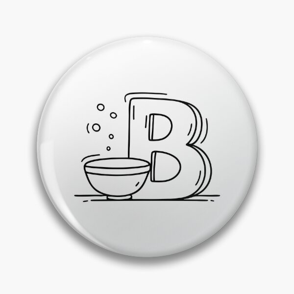 Item preview, An Illustration of a Bowl Beside Letter B designed and sold by rasagamastore.