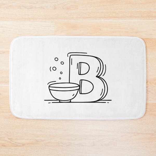 Item preview, An Illustration of a Bowl Beside Letter B designed and sold by rasagamastore.